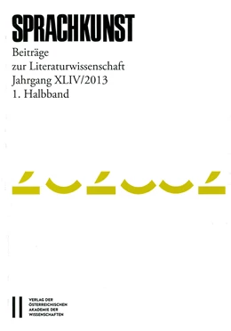 Abbildung von Foltinek / Höller | Sprachkunst. Beiträge zur Literaturwissenschaft / Sprachkunst Jahrgang XLIV2013 1. Halbband | 1. Auflage | 2016 | beck-shop.de