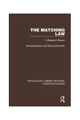 Abbildung von Davison / McCarthy | The Matching Law | 1. Auflage | 2016 | beck-shop.de
