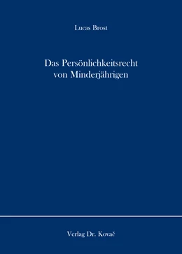 Abbildung von Brost | Das Persönlichkeitsrecht von Minderjährigen | 1. Auflage | 2016 | 14 | beck-shop.de