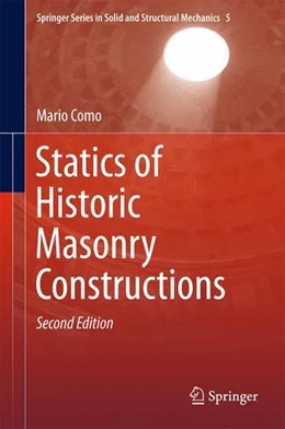 Abbildung von Como | Statics of Historic Masonry Constructions | 2. Auflage | 2016 | beck-shop.de