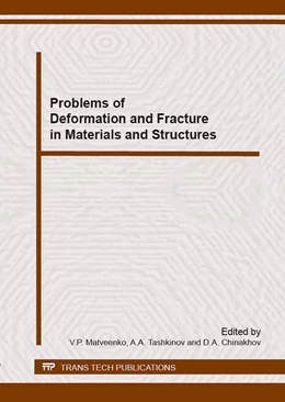 Abbildung von Matveenko / Tashkinov | Problems of Deformation and Fracture in Materials and Structures | 1. Auflage | 2016 | beck-shop.de