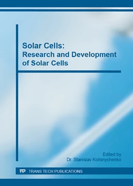 Abbildung von Kolisnychenko | Solar Cells: Research and Development of Solar Cells | 1. Auflage | 2015 | Volume 1 | beck-shop.de