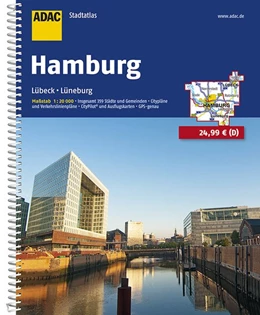 Abbildung von ADAC Stadtatlas Hamburg mit Lübeck, Lüneburg 1:20 000 | 13. Auflage | 2016 | beck-shop.de