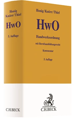 Abbildung von Honig / Knörr | Handwerksordnung: HwO | 5. Auflage | 2017 | beck-shop.de