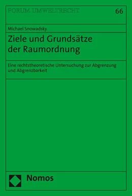 Abbildung von Snowadsky | Ziele und Grundsätze der Raumordnung | 1. Auflage | 2017 | 66 | beck-shop.de