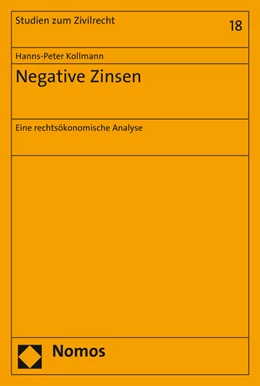 Abbildung von Kollmann | Negative Zinsen | 1. Auflage | 2016 | 18 | beck-shop.de