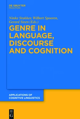 Abbildung von Stukker / Spooren | Genre in Language, Discourse and Cognition | 1. Auflage | 2016 | 33 | beck-shop.de