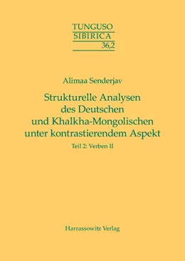 Abbildung von Senderjav | Strukturelle Analysen des Deutschen und Khalkha-Mongolischen unter kontrastierendem Aspekt | 1. Auflage | 2015 | beck-shop.de