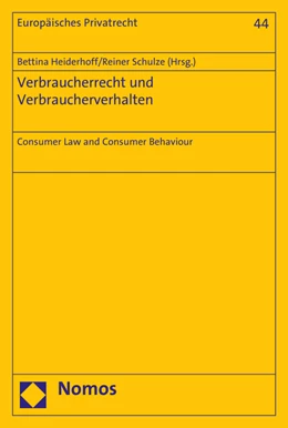 Abbildung von Heiderhoff / Schulze | Verbraucherrecht und Verbraucherverhalten | 1. Auflage | 2016 | 44 | beck-shop.de