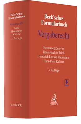 Abbildung von Beck'sches Formularbuch Vergaberecht | 3. Auflage | 2018 | beck-shop.de