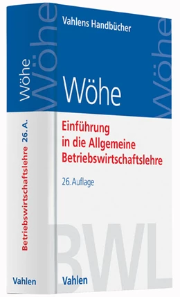 Abbildung von Wöhe | Einführung in die Allgemeine Betriebswirtschaftslehre | 26. Auflage | 2016 | beck-shop.de