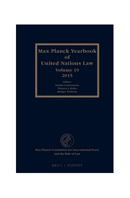 Abbildung von Lachenmann / Röder | Max Planck Yearbook of United Nations Law, Volume 19 (2015) | 1. Auflage | 2016 | 19 | beck-shop.de