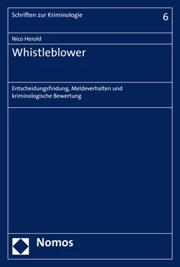 Abbildung von Herold | Whistleblower | 1. Auflage | 2016 | 6 | beck-shop.de