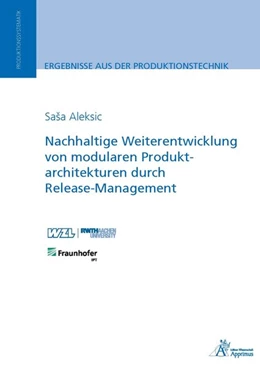 Abbildung von Aleksic | Nachhaltige Weiterentwicklung von modularen Produktarchitekturen durch Release-Management | 1. Auflage | 2016 | beck-shop.de