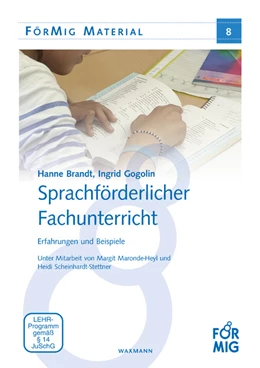 Abbildung von Brandt / Gogolin | Sprachförderlicher Fachunterricht | 1. Auflage | 2016 | 8 | beck-shop.de