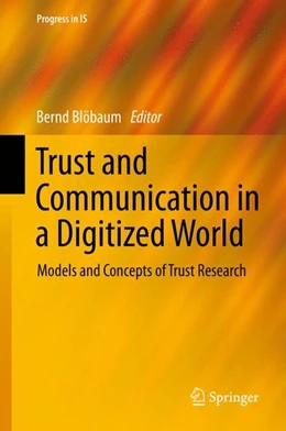 Abbildung von Blöbaum | Trust and Communication in a Digitized World | 1. Auflage | 2016 | beck-shop.de