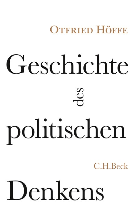 Cover: Otfried Höffe, Geschichte des politischen Denkens