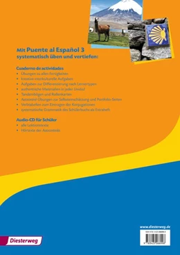 Abbildung von Puente al Español 3. Cuaderno de actividades. Mit Audio-CD für Schüler | 1. Auflage | 2016 | beck-shop.de