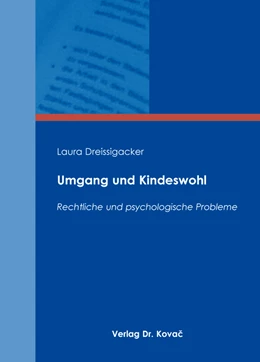 Abbildung von Dreissigacker | Umgang und Kindeswohl | 1. Auflage | 2016 | 54 | beck-shop.de