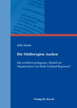 Abbildung von Jansen | Die Städteregion Aachen | 1. Auflage | 2016 | 4 | beck-shop.de