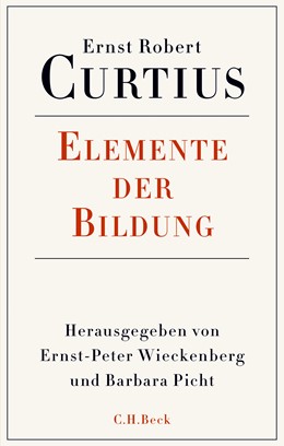 Cover: Curtius, Ernst Robert, Elemente der Bildung
