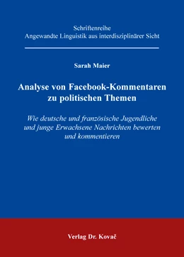 Abbildung von Maier | Analyse von Facebook-Kommentaren zu politischen Themen | 1. Auflage | 2016 | 212 | beck-shop.de