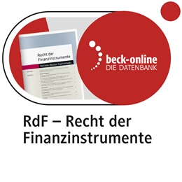 Abbildung von RdF | 1. Auflage | | beck-shop.de