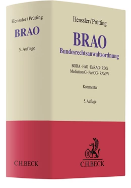 Abbildung von Henssler / Prütting | Bundesrechtsanwaltsordnung: BRAO | 5. Auflage | 2019 | beck-shop.de
