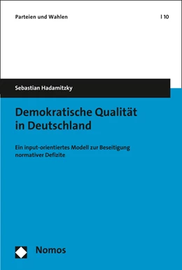 Abbildung von Hadamitzky | Demokratische Qualität in Deutschland | 1. Auflage | 2016 | 10 | beck-shop.de