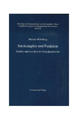 Abbildung von Waltisberg | Satzkomplex und Funktion | 1. Auflage | 2014 | beck-shop.de