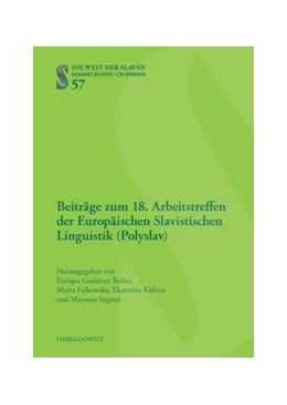 Abbildung von Gutiérrez Rubio / Falkowska | Beiträge zum 18. Arbeitstreffen der Europäischen Slavistischen Linguistik (Polyslav) | 1. Auflage | 2016 | beck-shop.de