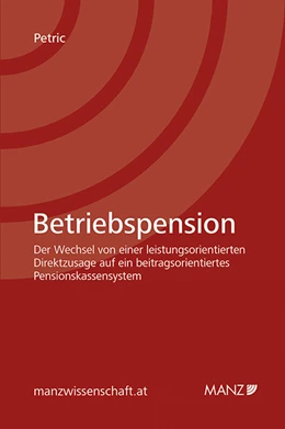 Abbildung von Petric | Betriebspension | 1. Auflage | 2016 | beck-shop.de