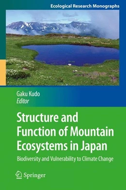 Abbildung von Kudo | Structure and Function of Mountain Ecosystems in Japan | 1. Auflage | 2016 | beck-shop.de