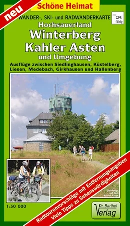 Abbildung von Wander-, Ski- und Radwanderkarte Hochsauerland, Winterberg, Kahler Asten und Umgebung 1:30 000 | 1. Auflage | 2016 | beck-shop.de