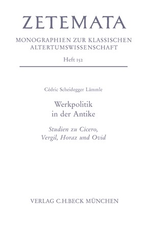 Cover: Cédric Scheidegger Lämmle, Werkpolitik in der Antike