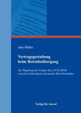 Abbildung von Müller | Vertragsgestaltung beim Betriebsübergang | 1. Auflage | 2016 | 21 | beck-shop.de