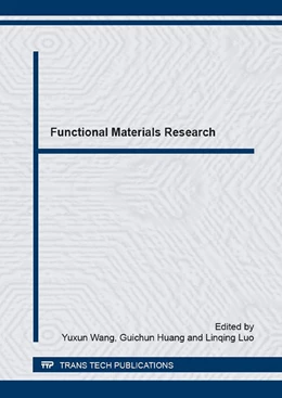 Abbildung von Wang / Huang | Functional Materials Research | 1. Auflage | 2016 | Volume 852 | beck-shop.de