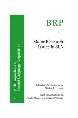 Abbildung von Long / Granena | Major research issues in SLA | 1. Auflage | 2016 | beck-shop.de
