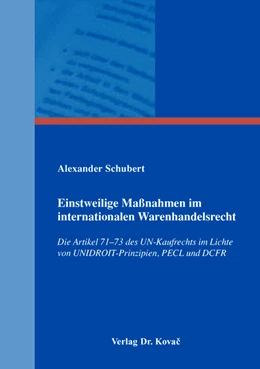Abbildung von Schubert | Einstweilige Maßnahmen im internationalen Warenhandelsrecht | 1. Auflage | 2016 | 68 | beck-shop.de