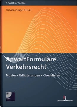 Abbildung von Tietgens / Nugel (Hrsg.) | AnwaltFormulare Verkehrsrecht | 7. Auflage | 2016 | beck-shop.de