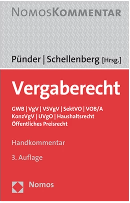 Abbildung von Pünder / Schellenberg (Hrsg.) | Vergaberecht | 3. Auflage | 2019 | beck-shop.de