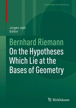 Abbildung von Jost / Riemann | On the Hypotheses Which Lie at the Bases of Geometry | 1. Auflage | 2016 | beck-shop.de