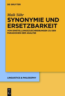 Abbildung von Sühr | Synonymie und Ersetzbarkeit | 1. Auflage | 2016 | beck-shop.de