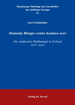 Abbildung von Schönfelder | Deutsche Bürger contra „homines novi“ | 1. Auflage | 2016 | 22 | beck-shop.de