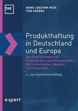 Abbildung von Hess / Gördes | Produkthaftung in Deutschland und Europa | 2. Auflage | 2019 | beck-shop.de
