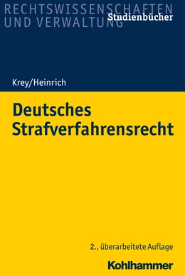 Abbildung von Krey / Heinrich | Deutsches Strafverfahrensrecht | 2. Auflage | 2018 | beck-shop.de