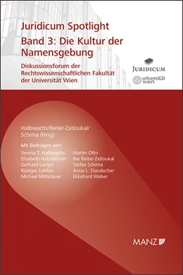 Abbildung von Halbwachs / Reiter-Zatloukal | Die Kultur der Namensgebung | 1. Auflage | 2016 | 3 | beck-shop.de