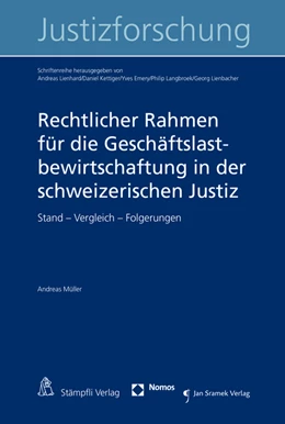 Abbildung von Müller | Rechtlicher Rahmen für die Geschäftslastbewirtschaftung in der schweizerischen Justiz | 1. Auflage | 2016 | beck-shop.de