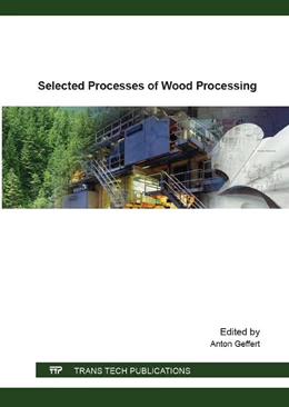 Abbildung von Geffert | Selected Processes of Wood Processing | 1. Auflage | 2016 | beck-shop.de