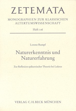 Cover: Lorenz Rumpf, Naturerkenntnis und Naturerfahrung